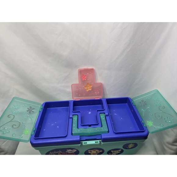 Littlest Pet Shop Blue Carry Storage Case Tackle Box- NO LATCH- Read Description - Picture 13 of 15